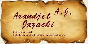 Aranđel Jazački vizit kartica